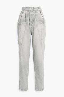 Зауженные джинсы Kerris с завышенной талией ISABEL MARANT, серый