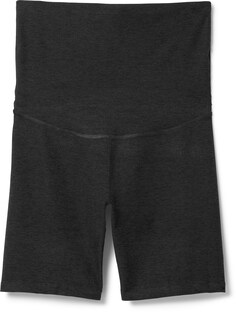 Байкерские шорты с высокой талией для беременных Spacedye — женские Beyond Yoga, черный