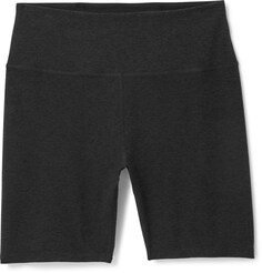 Байкерские шорты с высокой талией Spacedye — женские размеры больших размеров Beyond Yoga, черный