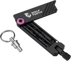 Многофункциональный велосипедный шестигранный ключ на 6 бит с брелоком Wolf Tooth Components, фиолетовый