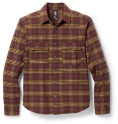 Фланелевая рубашка с длинными рукавами Dusk Creek — мужская Mountain Hardwear, красный