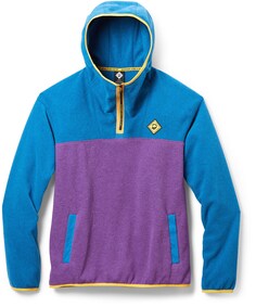 Флисовый пуловер с капюшоном – мужской Outdoor Afro + REI Co-op, синий