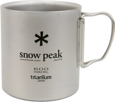 Титановая кружка с двойными стенками 600 Snow Peak, серый