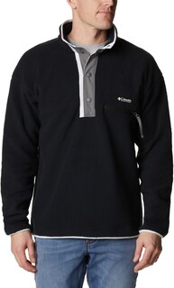 Флисовый пуловер Helvetia с полузастежкой - мужской Columbia, черный
