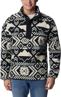 Флисовый пуловер Helvetia с полузастежкой - мужской Columbia, черный