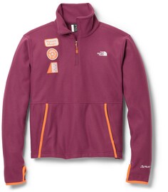 Пуловер Alpine Polartec 100 с молнией в четверть — женский The North Face, красный