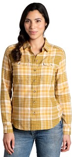 Фланелевая рубашка с длинными рукавами Re-Form — женская Toad&amp;Co, желтый Toad&Co