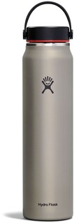 Легкая вакуумная бутылка для воды с широким горлышком и гибкой крышкой серии Trail — 40 эт. унция Hydro Flask, серый