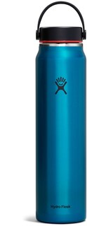 Легкая вакуумная бутылка для воды с широким горлышком и гибкой крышкой серии Trail — 40 эт. унция Hydro Flask, синий