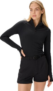 Пуловер с молнией длиной в четверть CoolTech — женский Outdoor Voices, черный