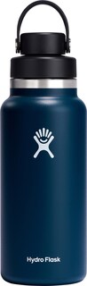 Вакуумная бутылка для воды с широким горлышком и гибкой крышкой - 32 эт. унция Hydro Flask, синий