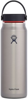 Легкая вакуумная бутылка для воды с широким горлышком — 32 эт. унция Hydro Flask, серый