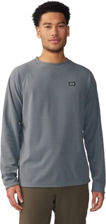 Рубашка с круглым вырезом Summit Grid с длинными рукавами — мужская Mountain Hardwear, серый