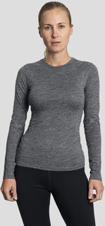 160 Сверхлегкая базовая рубашка с длинными рукавами из шерсти альпаки — женская Arms of Andes, серый