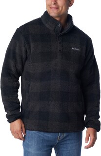 Флисовый пуловер Rugged Ridge II из шерпы — мужской Columbia, черный