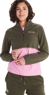 Пуловер Rocklin с молнией до половины, женский Marmot, зеленый
