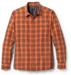 Рубашка с длинными рукавами с узором «Сахара» — мужская REI Co-op, оранжевый