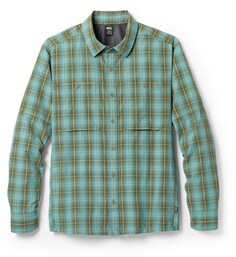 Рубашка с длинными рукавами с узором «Сахара» — мужская REI Co-op, зеленый