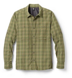 Рубашка с длинными рукавами с узором «Сахара» — мужская REI Co-op, зеленый