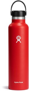 Вакуумная бутылка для воды со стандартным горлышком и гибкой крышкой — 24 эт. унция Hydro Flask, красный