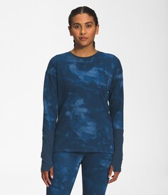 Рубашка с длинными рукавами Dawndream с принтом — женская The North Face, синий