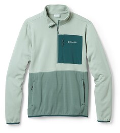 Пуловер с молнией до половины для похода – мужской Columbia, зеленый