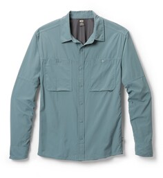 Однотонная рубашка с длинными рукавами Sahara — мужская REI Co-op, синий