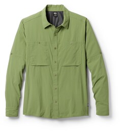 Однотонная рубашка с длинными рукавами Sahara — мужская REI Co-op, зеленый