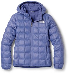 Утепленная куртка с капюшоном ThermoBall – для девочек The North Face, синий