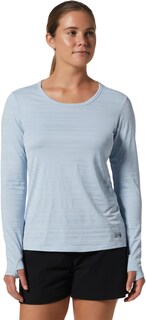 Рубашка с длинными рукавами Mighty Stripe — женская Mountain Hardwear, серый
