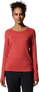 Рубашка с длинными рукавами Mighty Stripe — женская Mountain Hardwear, красный