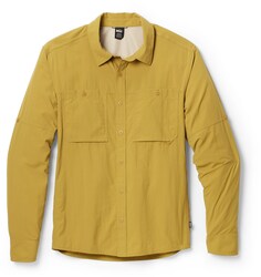 Однотонная рубашка с длинными рукавами Sahara — мужская REI Co-op, зеленый