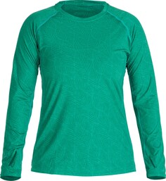 H2Core шелковая рубашка с длинными рукавами — женская NRS, зеленый