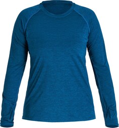 H2Core шелковая рубашка с длинными рукавами — женская NRS, синий