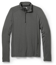Рубашка Active Pursuits с молнией четверть 2.0 — мужская REI Co-op, серый