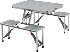 Алюминиевый складной стол для пикника Mountain Summit Gear, серый