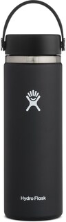Вакуумная бутылка для воды с широким горлышком - 20 эт. унция Hydro Flask, черный