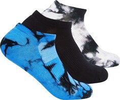 Укороченные носки Essentials Tie-Dye — 3 пары Thorlo, черный