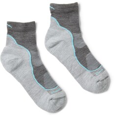 Легкие походные носки Light Hiker Quarter — женские Darn Tough, серый