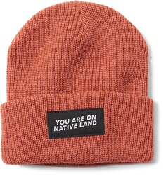 Зимняя шапка в рубчик «Ты на родной земле» Urban Native Era, красный