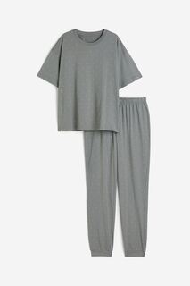 Пижама H&amp;M Jersey, серый H&M