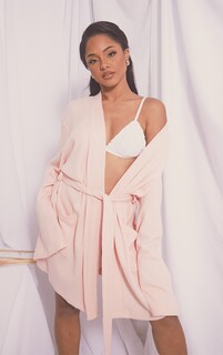 PrettyLittleThing Розовый мягкий вафельный халат