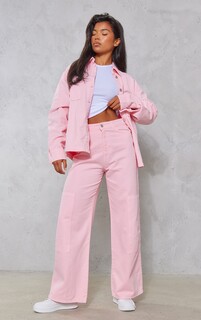 PrettyLittleThing Детские розовые джинсы-бойфренды в стиле милитари