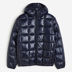 Куртка H&amp;M Regular Fit Lightweight Puffer, темно-синий H&M