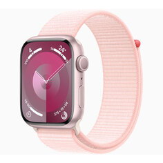 Умные часы Apple Watch Series 9 (GPS), 45мм, Pink Aluminum Case/Pink Sport Loop - Onesize