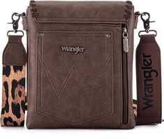 Женская сумка Wrangler в стиле вестерн с гитарным ремешком, шоколадный
