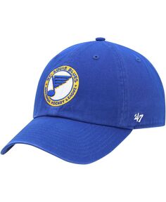Мужская синяя регулируемая шляпа St. Louis Blues Clean Up &apos;47 Brand