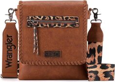 Женская сумка Wrangler в стиле вестерн с гитарным ремешком, темно-коричневый