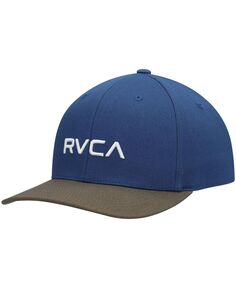 Мужская синяя, серая однотонная гибкая шляпа RVCA