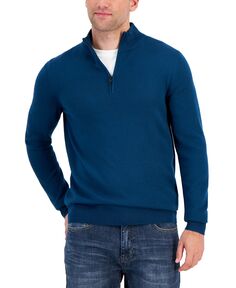 Мужской свитер с длинными рукавами и молнией до половины Alfani
